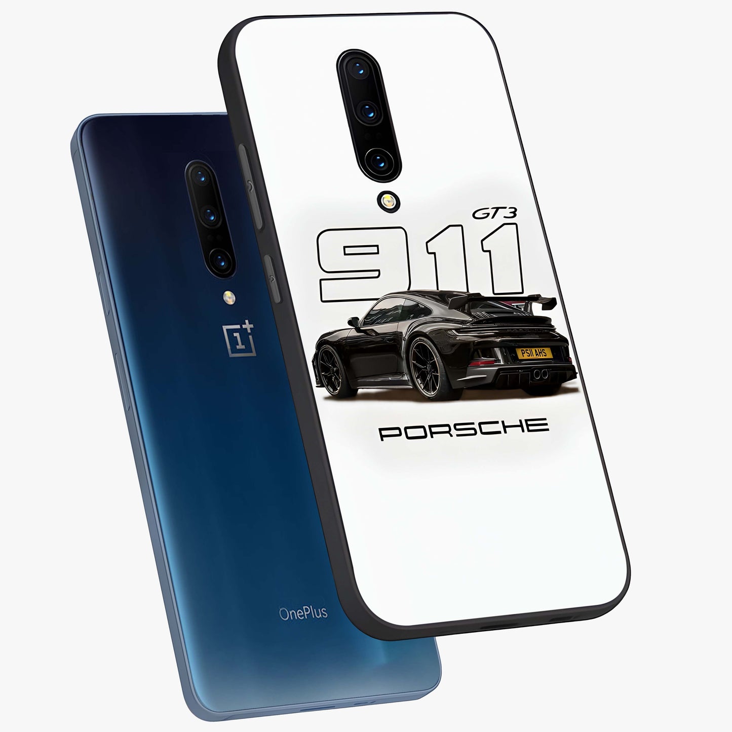 Turbo Legacy Icon Glass Case displayed in angled mockup highlighting dynamic automotive design with performance aesthetic.