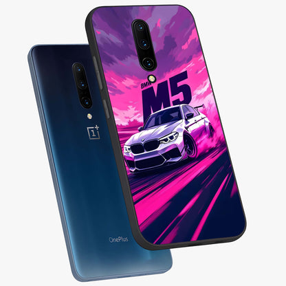 Velocity Drift Pulse Glass Case displayed in angled mockup highlighting dynamic drift design with sporty automotive aesthetic.