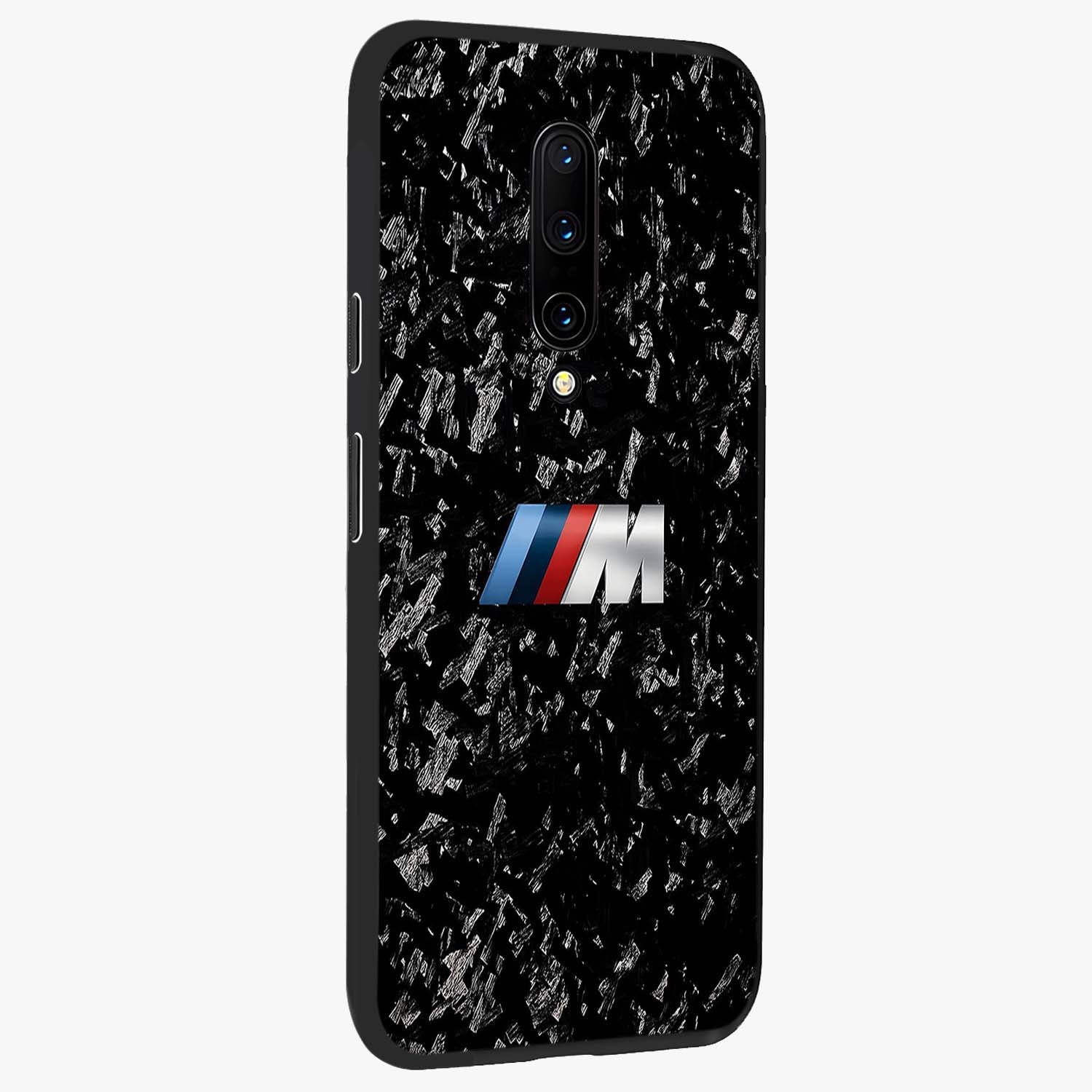Carbon Speed Mark Glass Case upright view showcasing modern carbon speed graphic with bold automotive theme.
