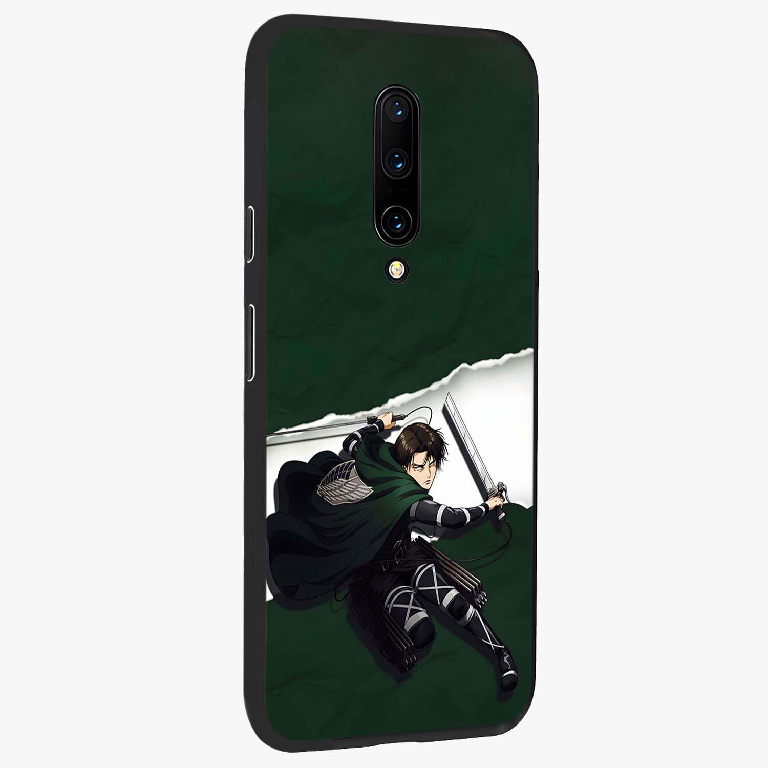 Emerald War Vanguard Glass Case upright view showcasing dramatic warrior artwork with bold fantasy theme.
