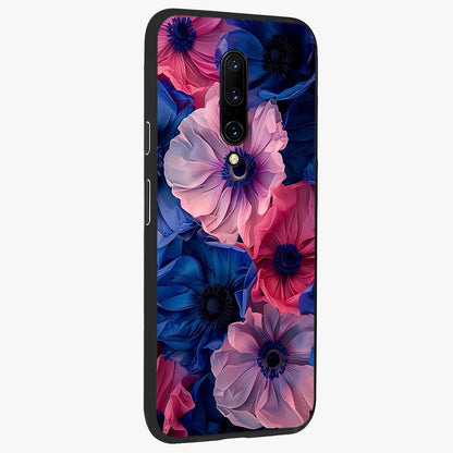 Flower Paper Art Pattern Glass Case upright view showcasing decorative paper floral artwork with creative craft style.