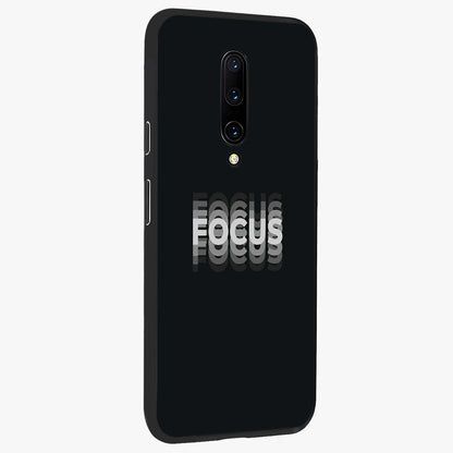 Focused Blade Discipline Glass Case upright view showcasing strong typography statement with sleek motivational theme.