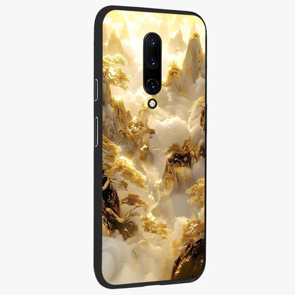 Gates Of Illumination Glass Case upright view showcasing glowing gateway artwork with mystical celestial theme.