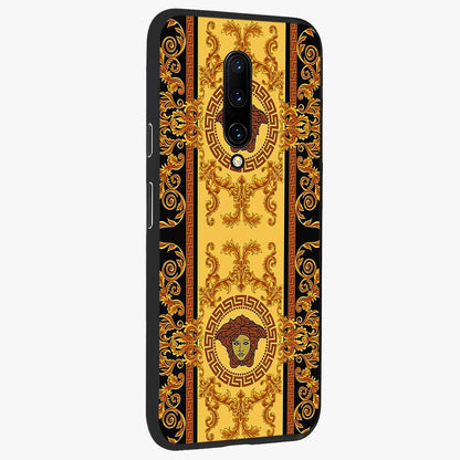 Golden Lotus Glow Glass Case upright view showcasing luminous lotus artwork with peaceful divine theme.