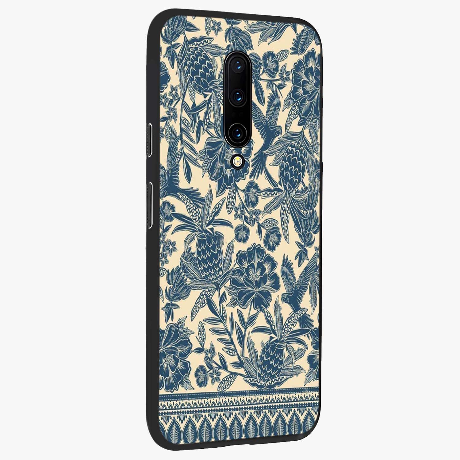 Heirloom Wild Bloom Glass Case upright view showcasing delicate wildflower artwork with timeless floral theme.