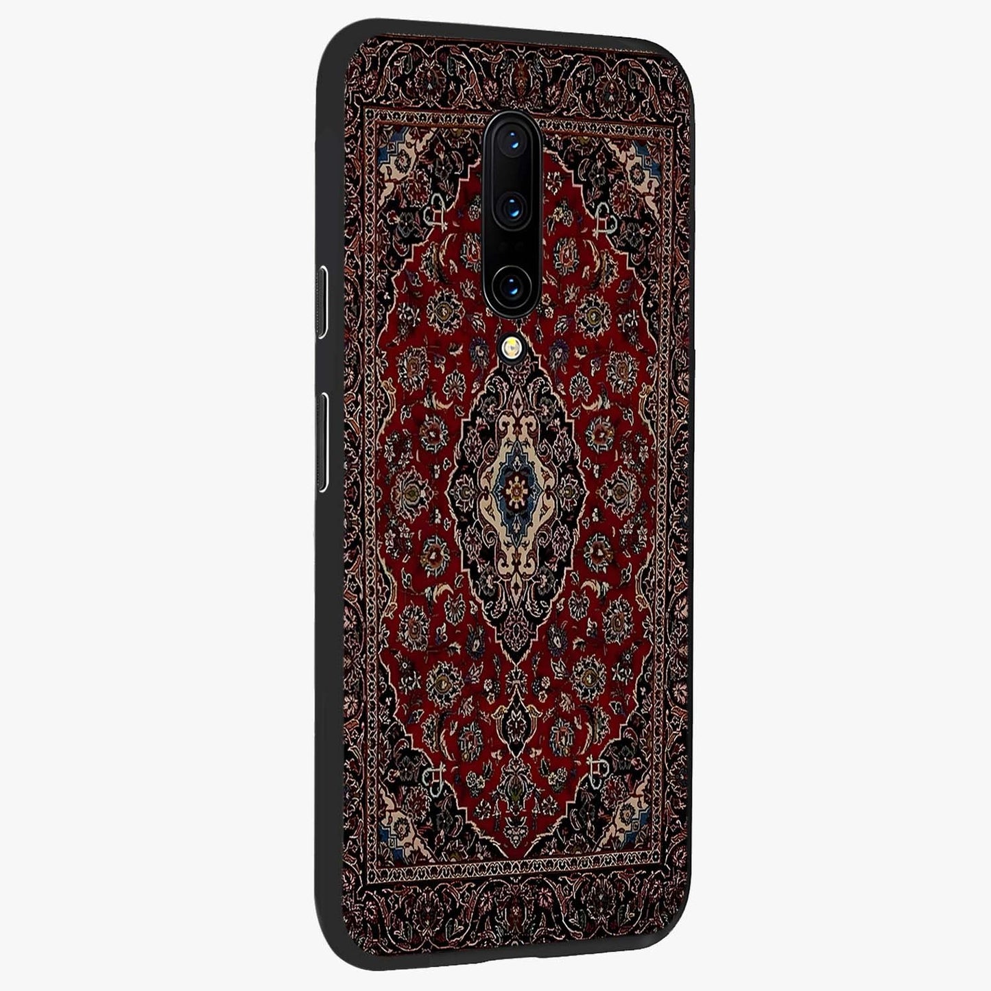 Heritage Carpet Royale Glass Case upright view showcasing detailed ornamental artwork with luxurious traditional theme.