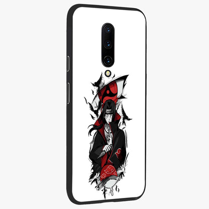Itachi Limited Edition Naruto Anime Glass Case upright view showcasing intense anime artwork with powerful character theme.