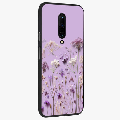 Lavender Blossom Dream Glass Case upright view showcasing delicate lavender blossom artwork with peaceful floral theme.