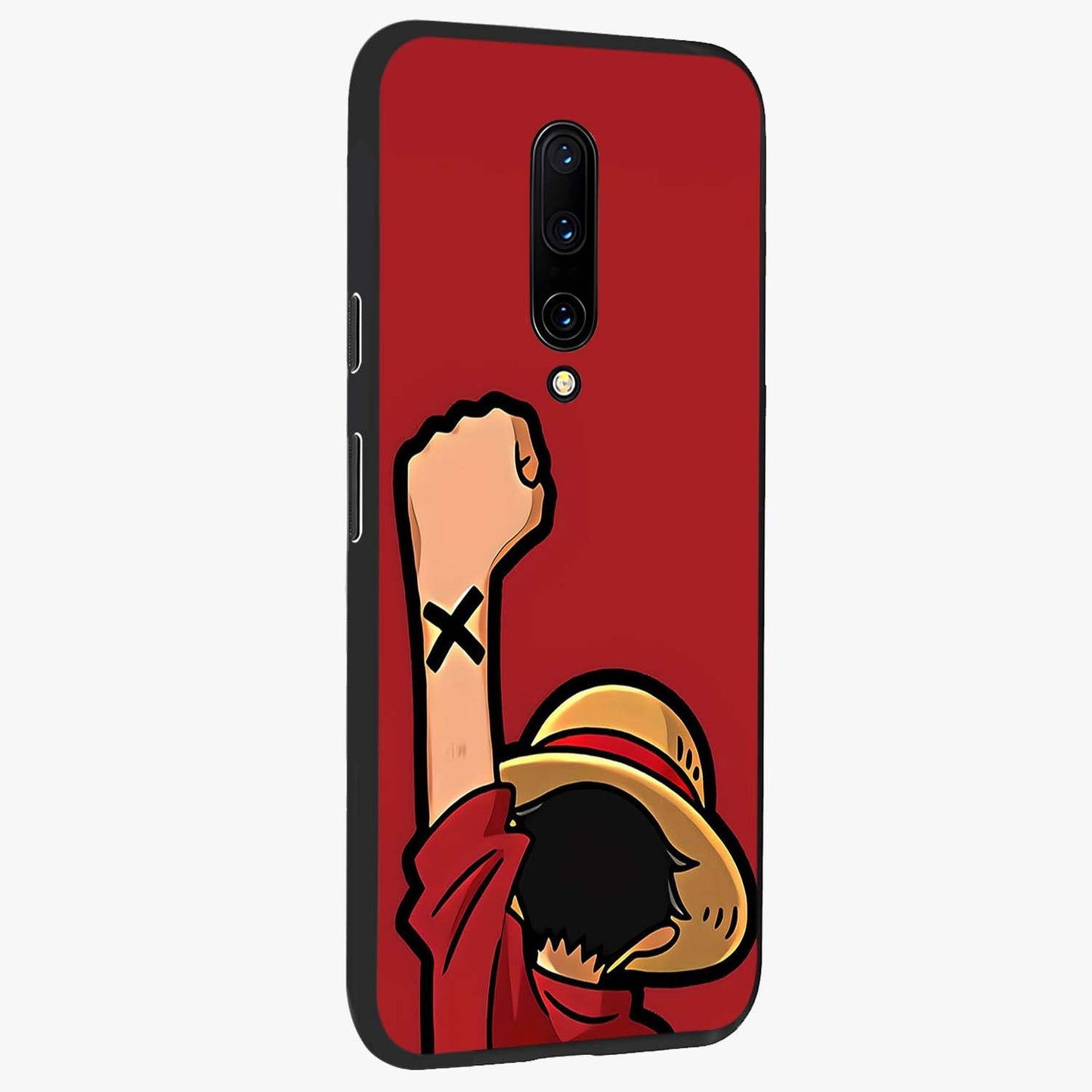 Luffy X Spirit Glass Case upright view showcasing striking anime artwork with adventurous character theme.