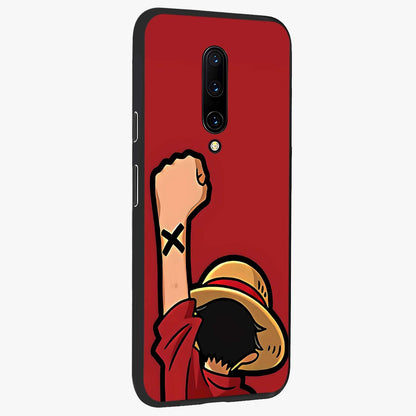 Luffy X Spirit Glass Case upright view showcasing striking anime artwork with adventurous character theme.