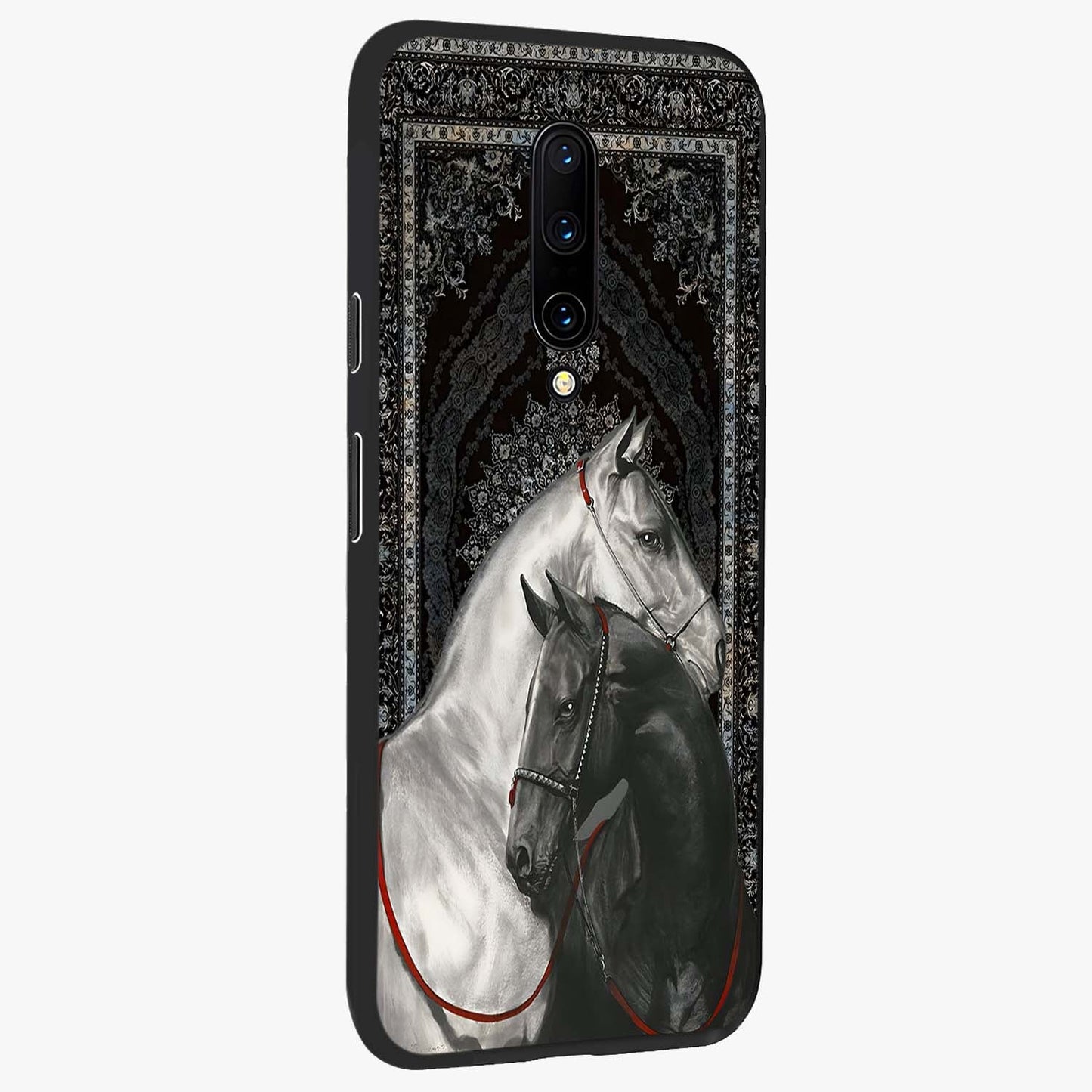 Majestic Ride Legacy Glass Case upright view showcasing dynamic ride inspired artwork with modern automotive theme.