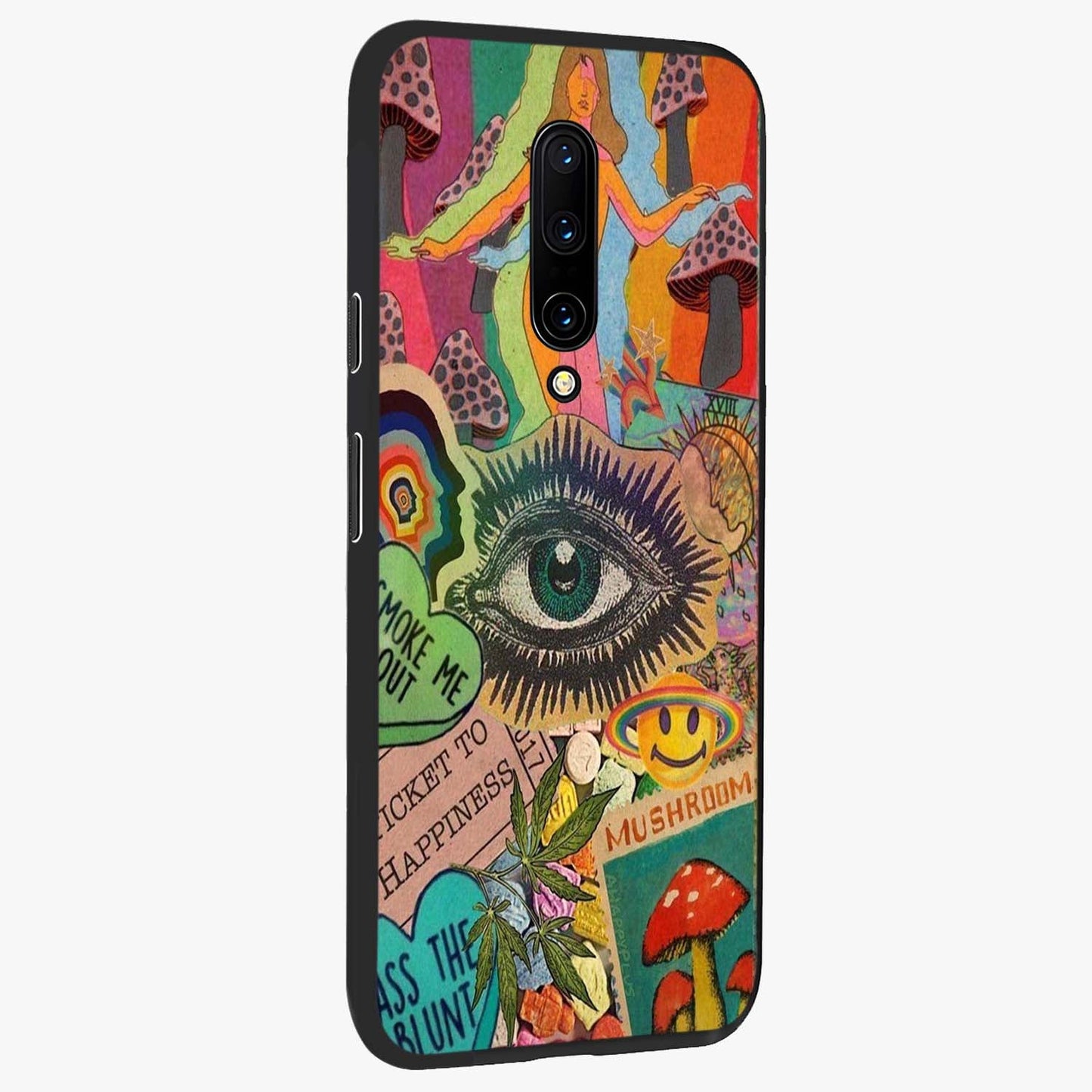 Mystic Eye Wonderland Glass Case upright view showcasing symbolic eye artwork with mysterious fantasy theme.