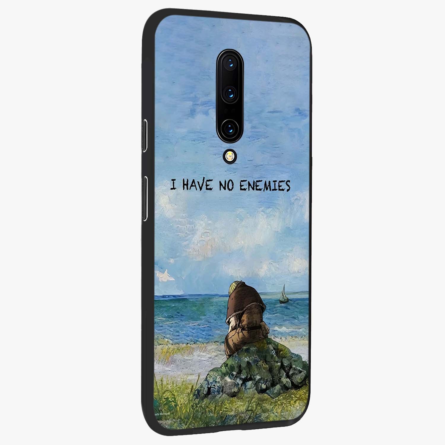 Peace Beyond War Glass Case upright view showcasing powerful peace symbol artwork with inspirational theme.