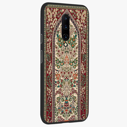 Persian Inspired Glass Case upright view showcasing decorative Persian artwork with rich heritage theme.