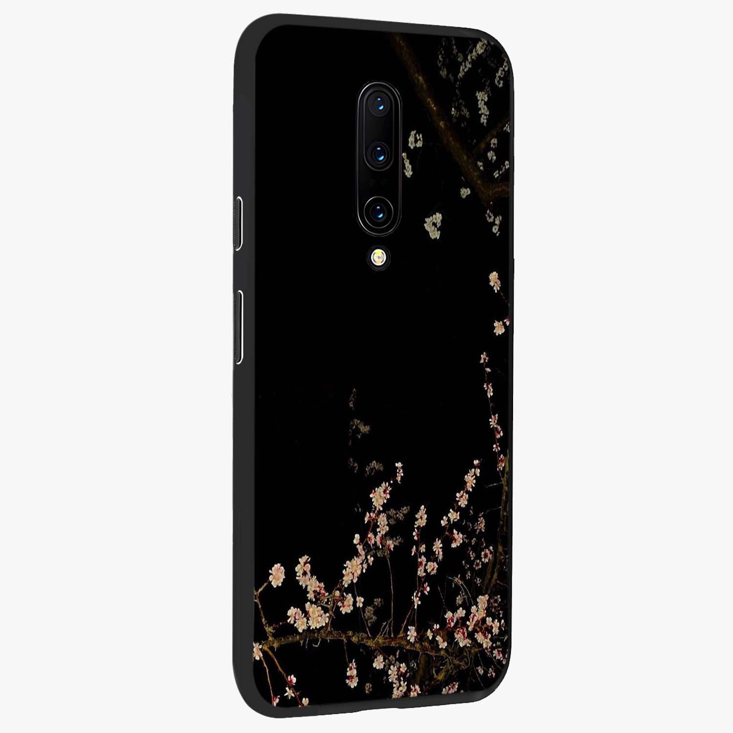 Petal Moon Light With Custom Name Glass Case upright view showcasing elegant floral moon artwork with personalized aesthetic.