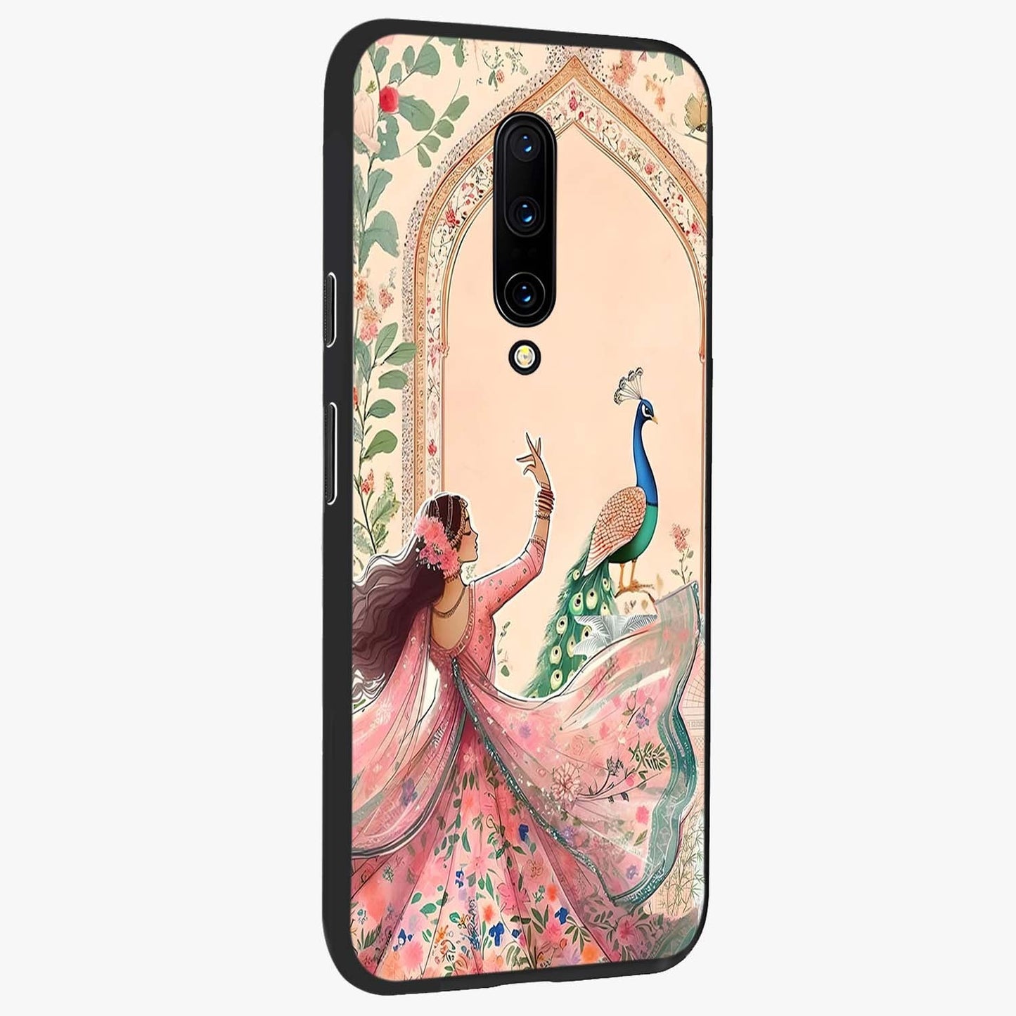 Royal Grace Muse Glass Case upright view showcasing stylish artistic artwork with sophisticated royal theme.