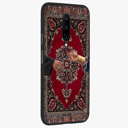 Royal Touch Reach Glass Case upright view showcasing stylish royal inspired artwork with graceful theme.