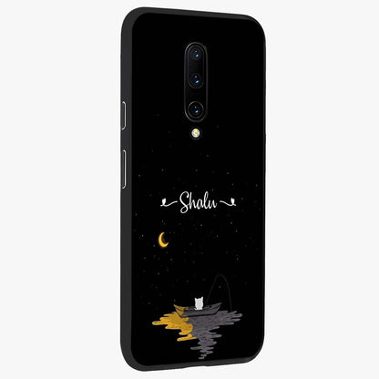 Silent Night Row Glass Case upright view showcasing tranquil night artwork with serene landscape theme.