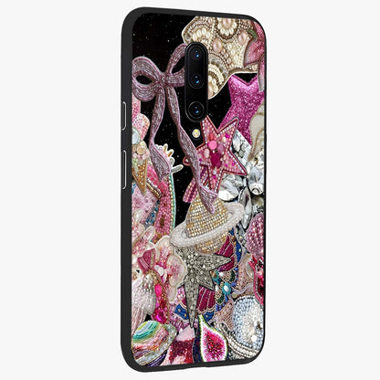 Starlit Jewel Dream Glass Case upright view showcasing radiant star inspired artwork with magical night theme.