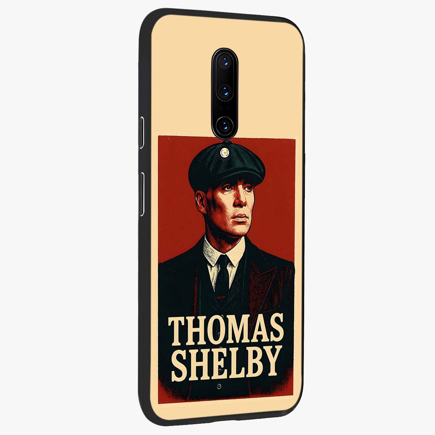 Vintage Mafia Authority Glass Case upright view showcasing dramatic vintage artwork with iconic authority theme.