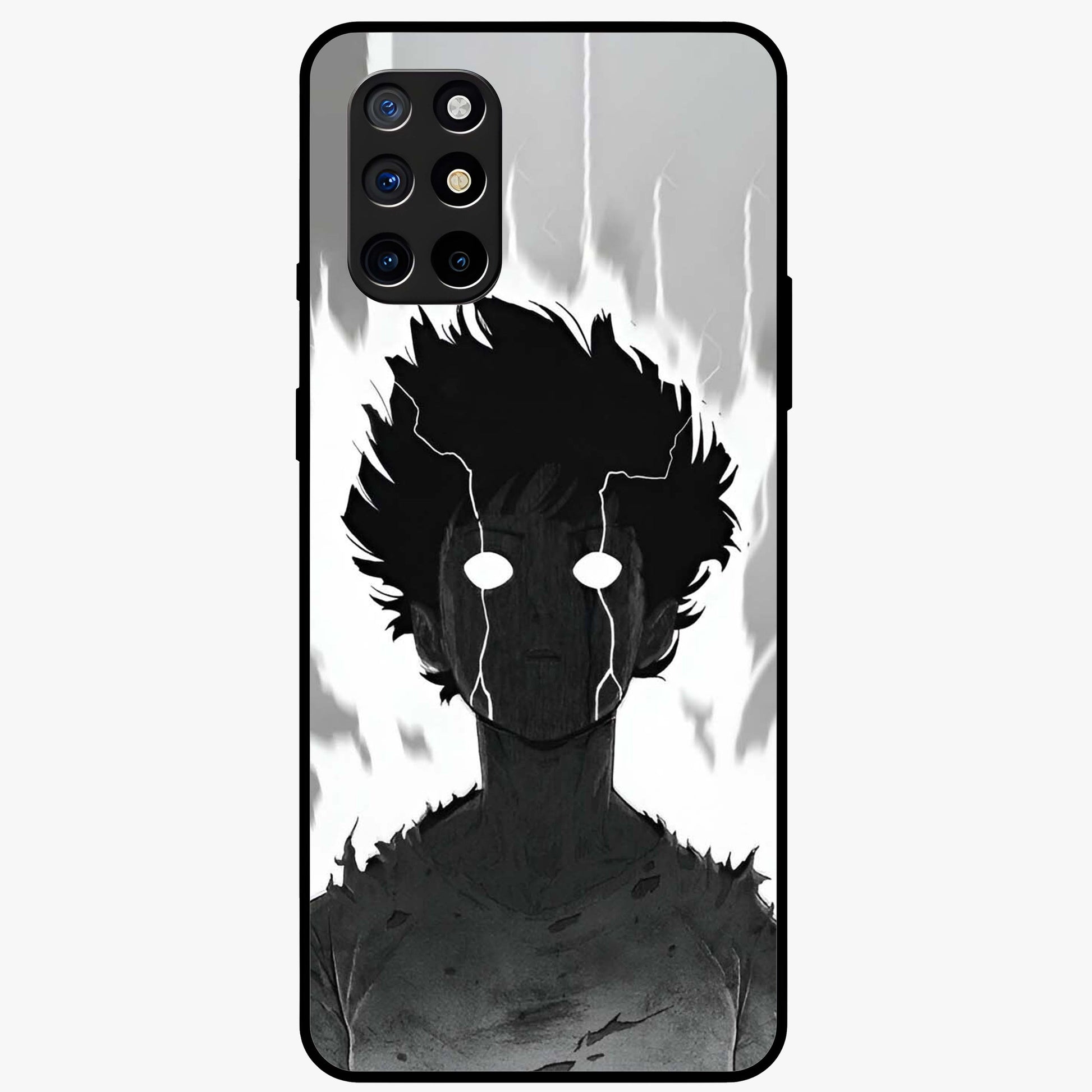 Awakened Inner Rage Glass Case showing flat back view with intense artistic artwork and glossy glass finish.