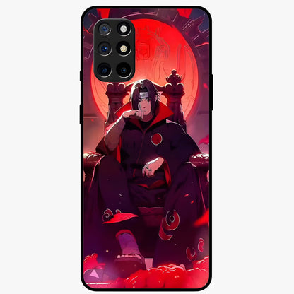 Blood Moon Sovereign Glass Case showing flat back view with mystical blood moon artwork and glossy glass finish.