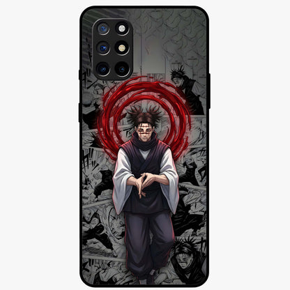 Cursed Ritual Ascension Glass Case showing flat back view with dark ritual themed artwork and glossy glass finish.