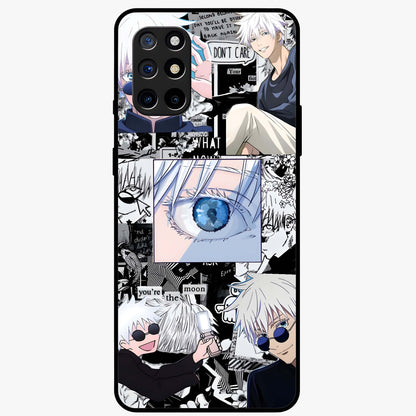 Infinity Sorcerer Chaos Glass Case showing flat back view with mystical sorcerer themed artwork and glossy glass finish.