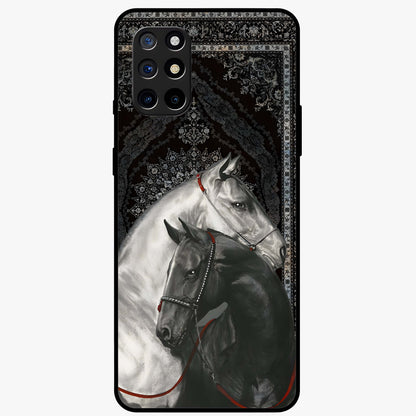 Majestic Ride Legacy Glass Case showing flat back view with powerful automotive inspired artwork and glossy glass finish.