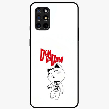 Playful Spirit Charm Glass Case showing flat back view with cheerful charm themed artwork and glossy glass finish.