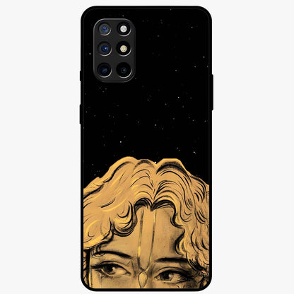 Shri Krishna Art Glass Case showing flat back view with devotional Krishna artwork and glossy glass finish.