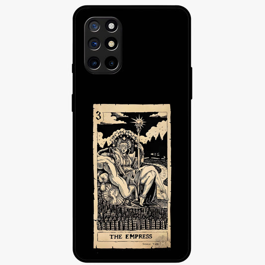 The Empress Glass Case showing flat back view with regal feminine artwork and glossy glass finish.