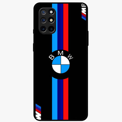Turbo BMW Beast Glass Case showing flat back view with high performance sports car artwork and glossy glass finish.