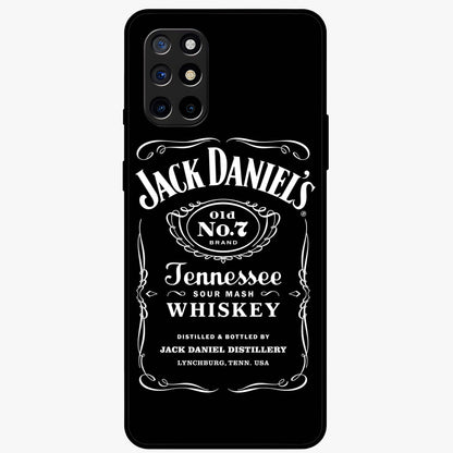 Vintage Whiskey Heritage Glass Case showing flat back view with classic whiskey inspired artwork and glossy glass finish.
