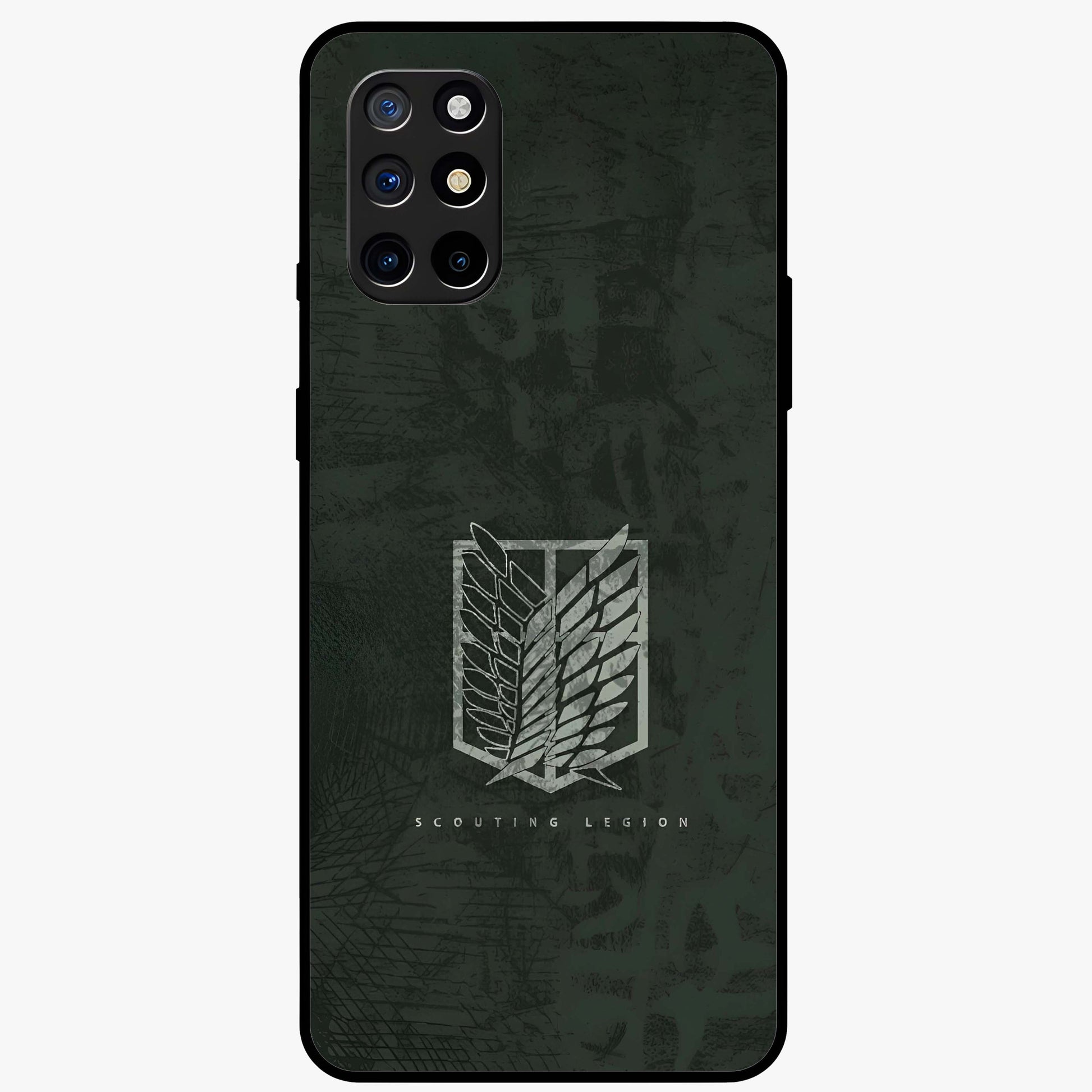 Wings Of Freedom Glass Case showing flat back view with symbolic wings artwork and glossy glass finish.
