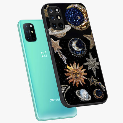 Celestial Gem Constellations Glass Case displayed in angled mockup highlighting gemstone inspired constellation design.