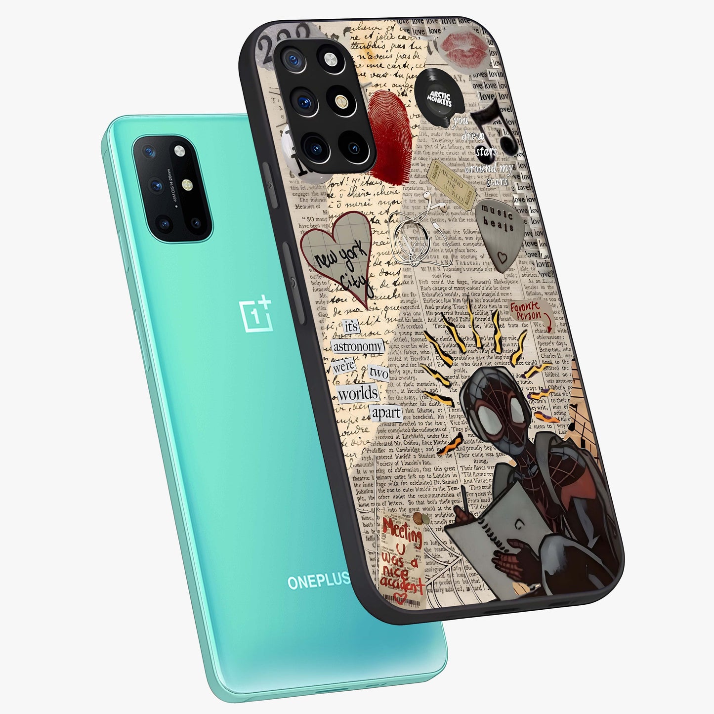 City Dream Sketch Glass Case displayed in angled mockup highlighting minimal city illustration with aesthetic sketch style.