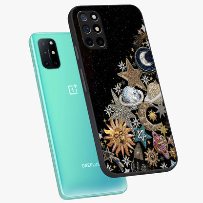 Cosmic Sparkle Dreams Glass Case displayed in angled mockup highlighting dreamy star sparkle design with celestial aesthetic.