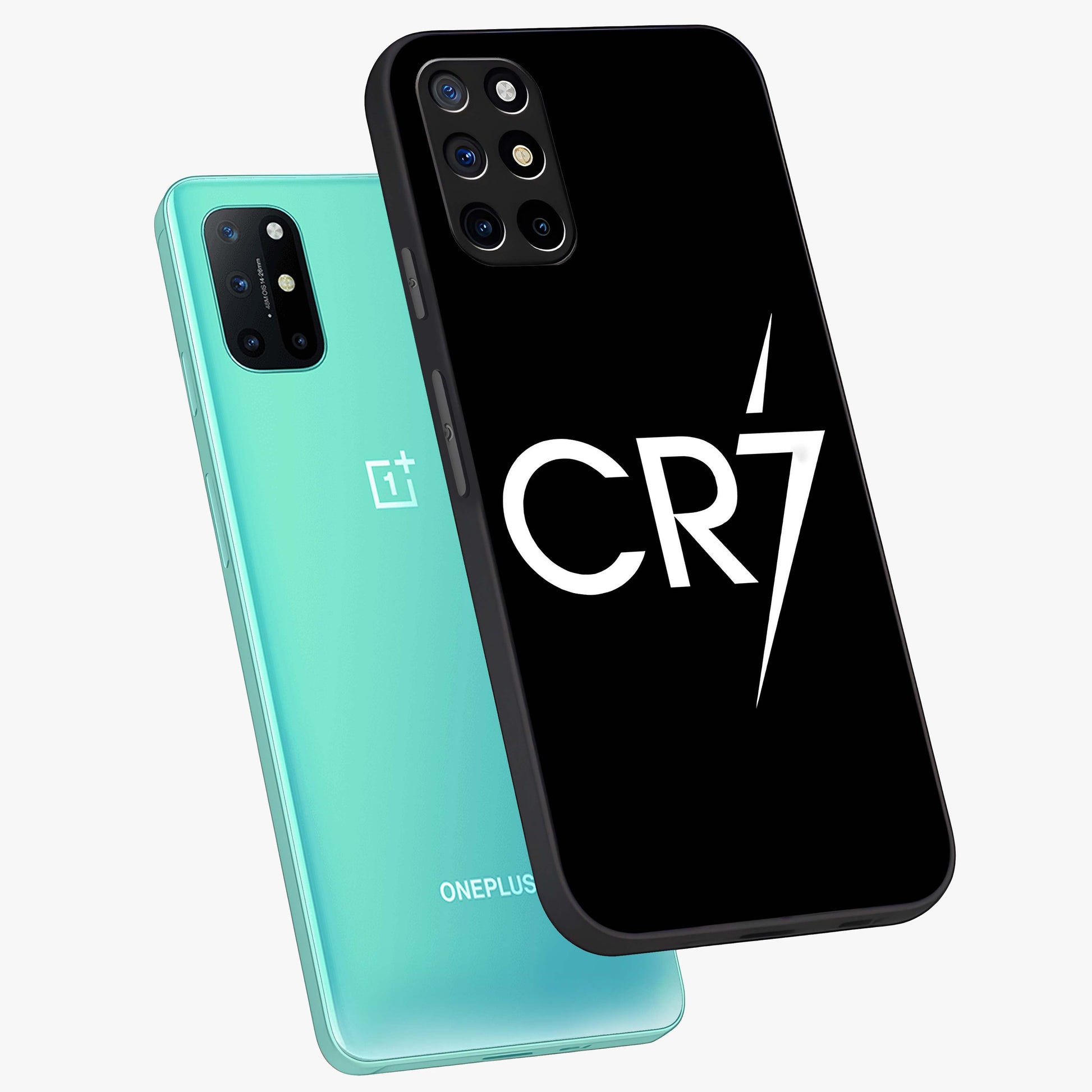 Cr7 Elite Strike Glass Case displayed in angled mockup highlighting powerful sports graphic with bold athletic theme.