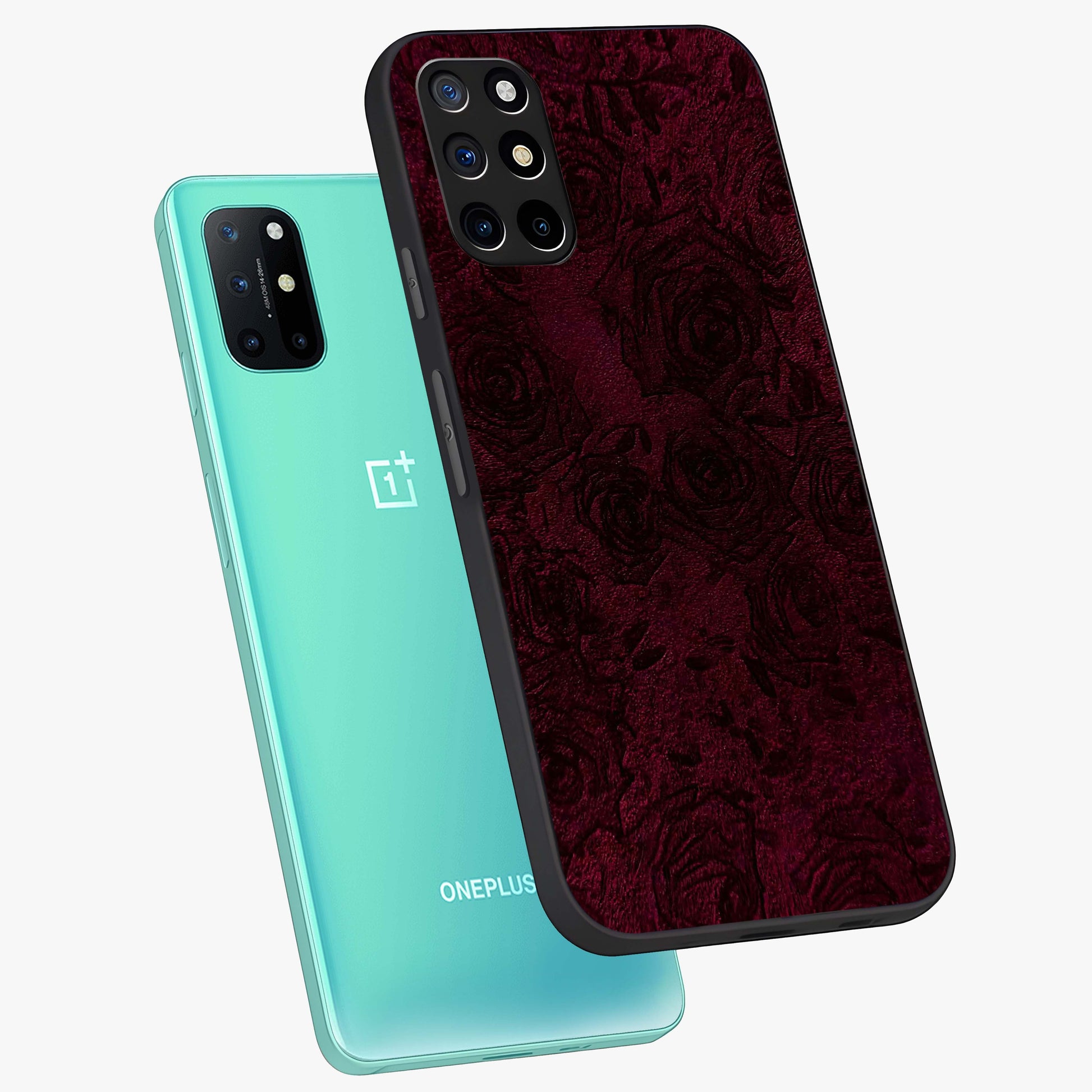 Crimson Fade Flow Glass Case displayed in angled mockup highlighting smooth gradient design with modern aesthetic style.