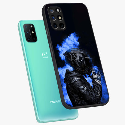 Cyber Sentinel Protocol Glass Case displayed in angled mockup highlighting digital cyber design with sci-fi aesthetic style.