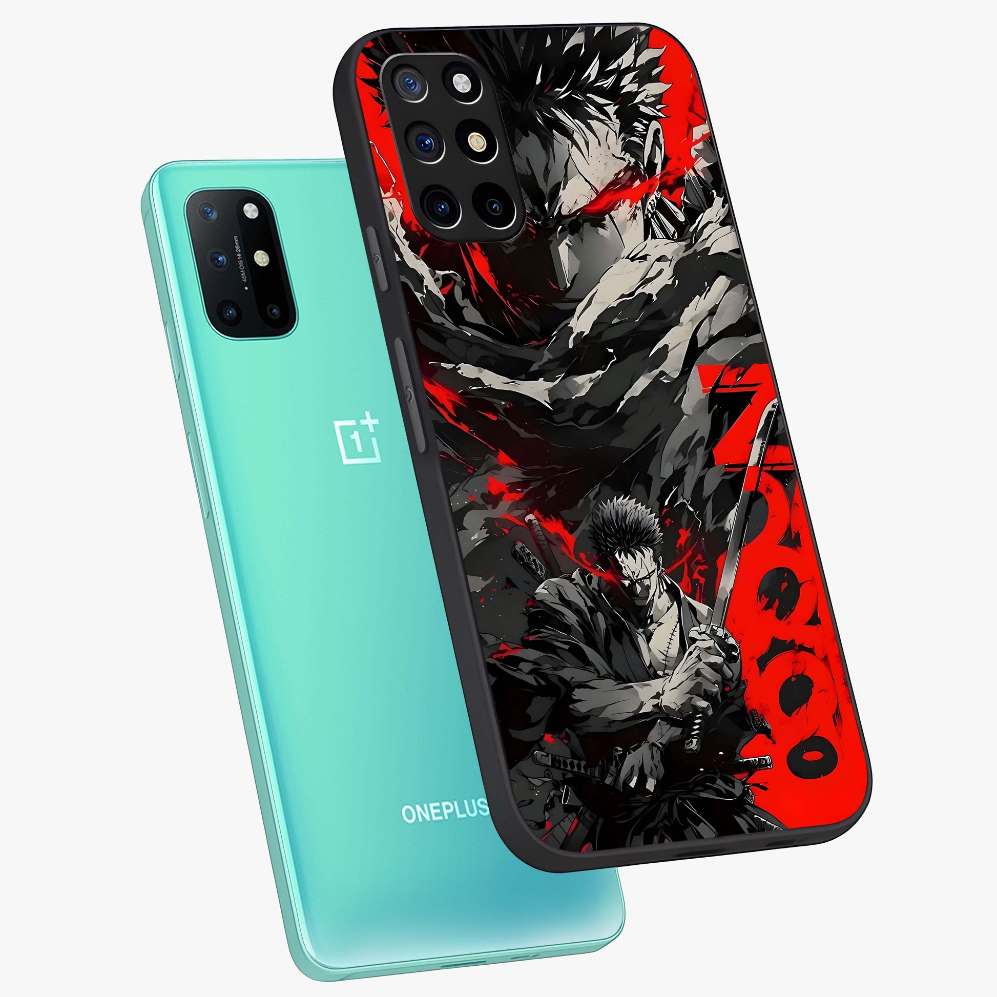 Demon Sword Resolve Glass Case displayed in angled mockup highlighting powerful demon sword illustration with dark fantasy aesthetic.