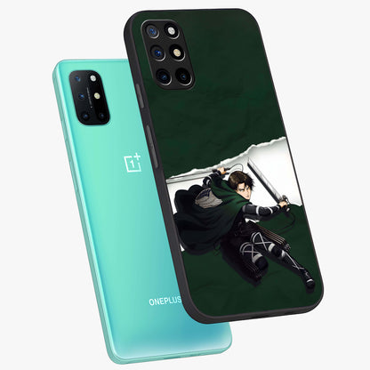 Emerald War Vanguard Glass Case displayed in angled mockup highlighting intense battle inspired design with emerald tone aesthetic.