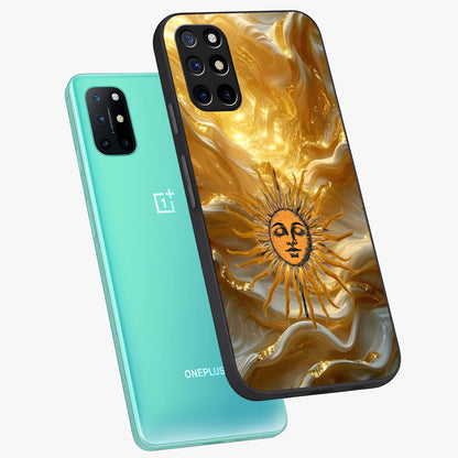 Eternal Golden Glow Glass Case displayed in angled mockup highlighting glowing golden aesthetic design with elegant style.