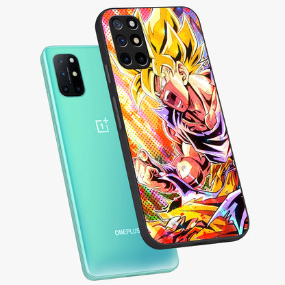 Firing Goku Glass Case displayed in angled mockup highlighting dynamic anime character design with action aesthetic.