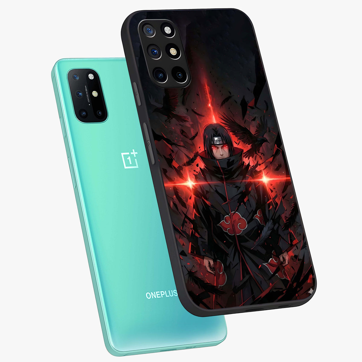 Focused Blade Discipline Glass Case displayed in angled mockup highlighting clean minimal text artwork with modern aesthetic style.