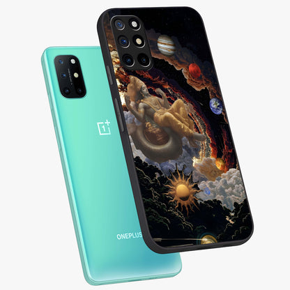 Galactic Divine God Glass Case displayed in angled mockup highlighting powerful celestial deity illustration with galactic aesthetic.