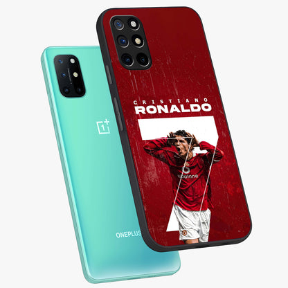 Goal Celebration Legacy Glass Case displayed in angled mockup highlighting energetic sports celebration design with bold athletic theme.