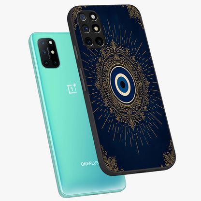 Golden Celestial Charm Glass Case displayed in angled mockup highlighting sparkling cosmic charm design with celestial aesthetic.