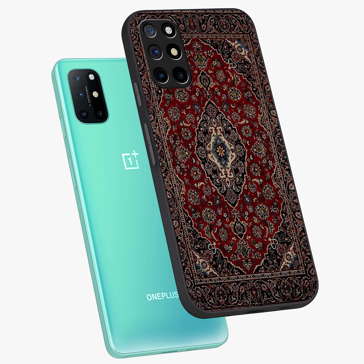 Heritage Carpet Royale Glass Case displayed in angled mockup highlighting intricate royal carpet design with heritage aesthetic.